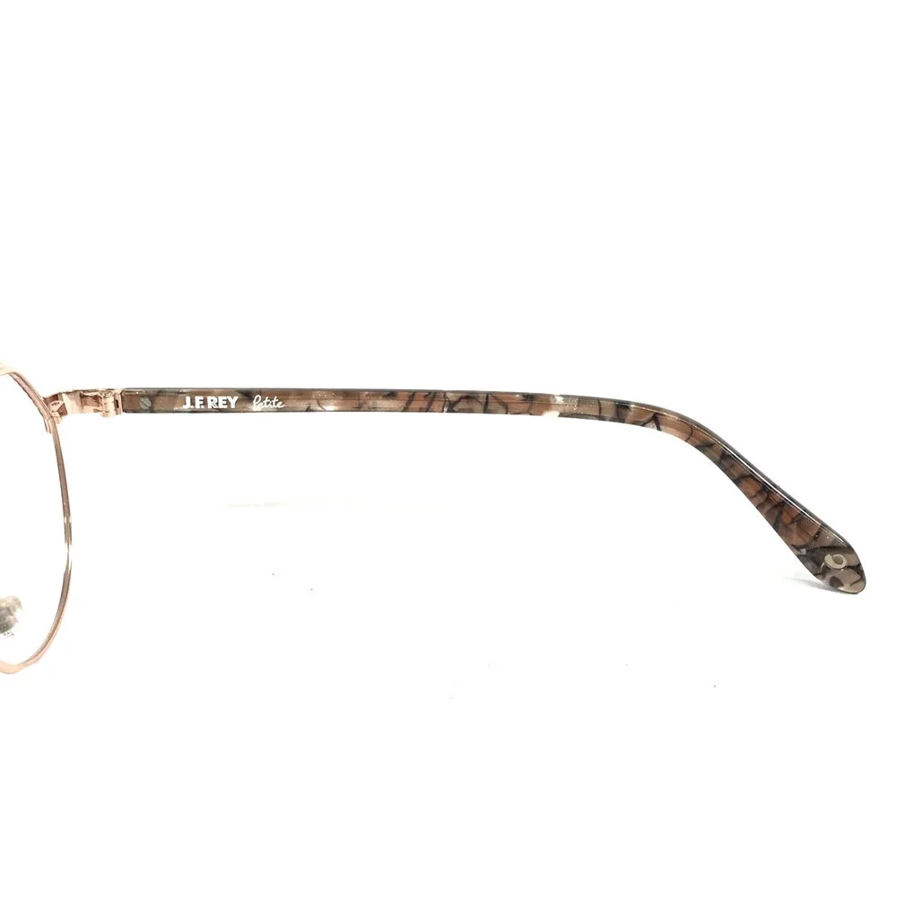 J.F. Rey Petite Eyeglasses Frames PM086 5530 Gray Rose Gold Burgundy 47-16-140